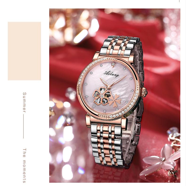 AILANG Neue Damenuhr, automatische mechanische Uhr, modische Damenuhr, wasserdicht