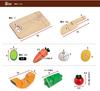 Smart-i Natural Wood Play Set, Kitchen, Coromo (15-Piece Food Set)
