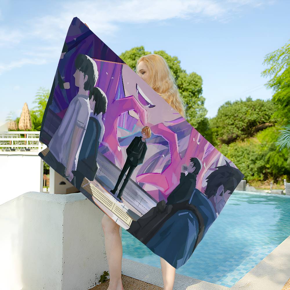 Anime O-Oshi No K-Ko Microfiber Printed Beach Towel Mountain Climbing Yoga Beach Swimming Running Absorbent Soft Towel