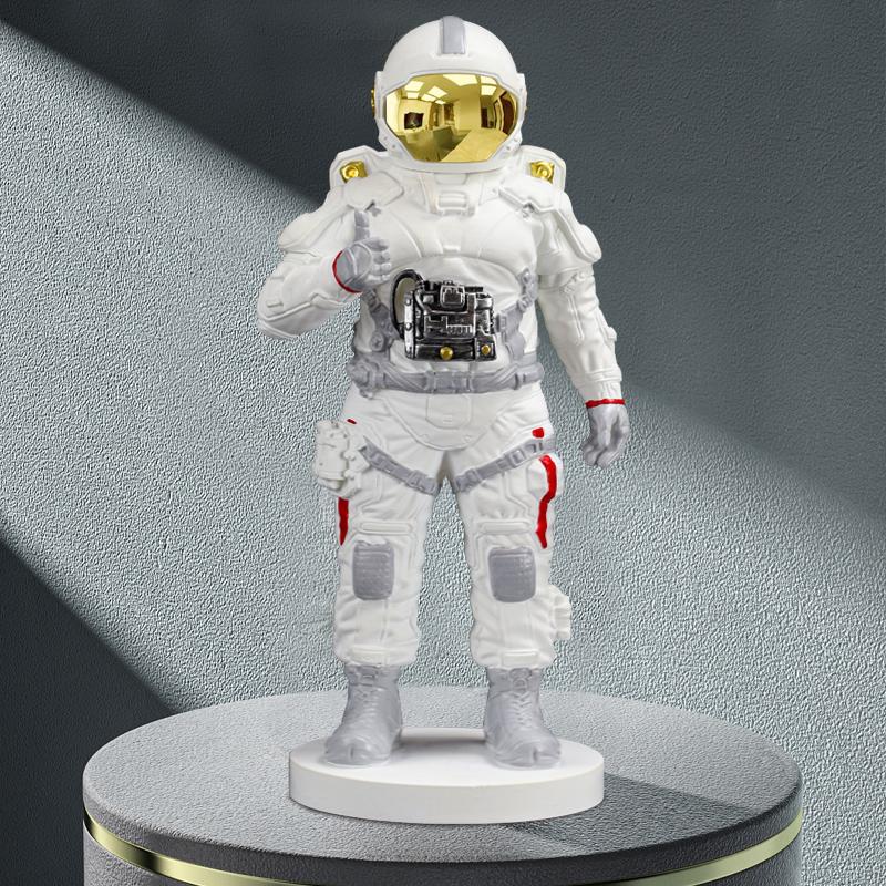 Astronaut Space Man Statue Resin Art Sculpture Luxury Home Living Room Office Figure Desktop model Statue 9.43 in