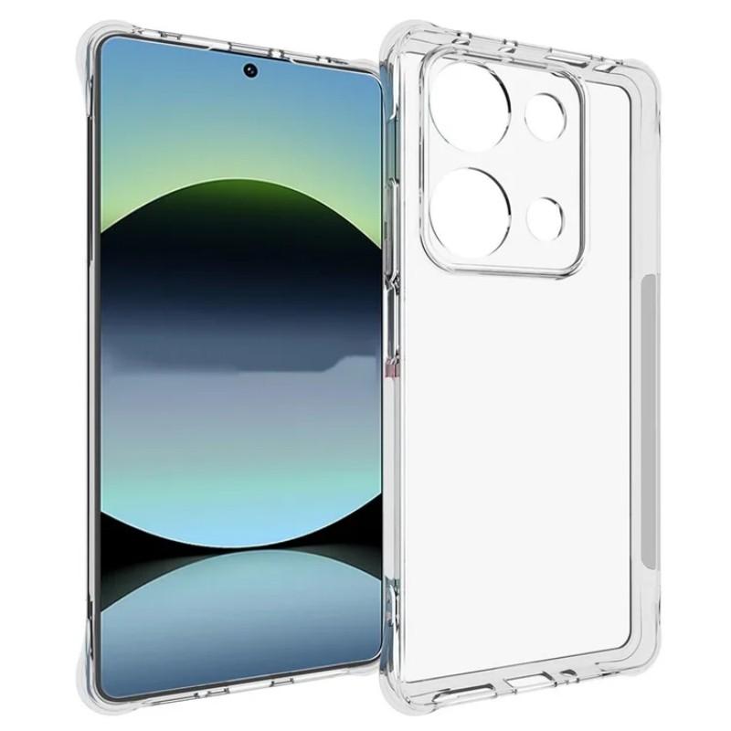 For Xiaomi Redmi Note 14S 4G Clear TPU Case WANLONFENG TM Series 2.0mm Phone Back Cover