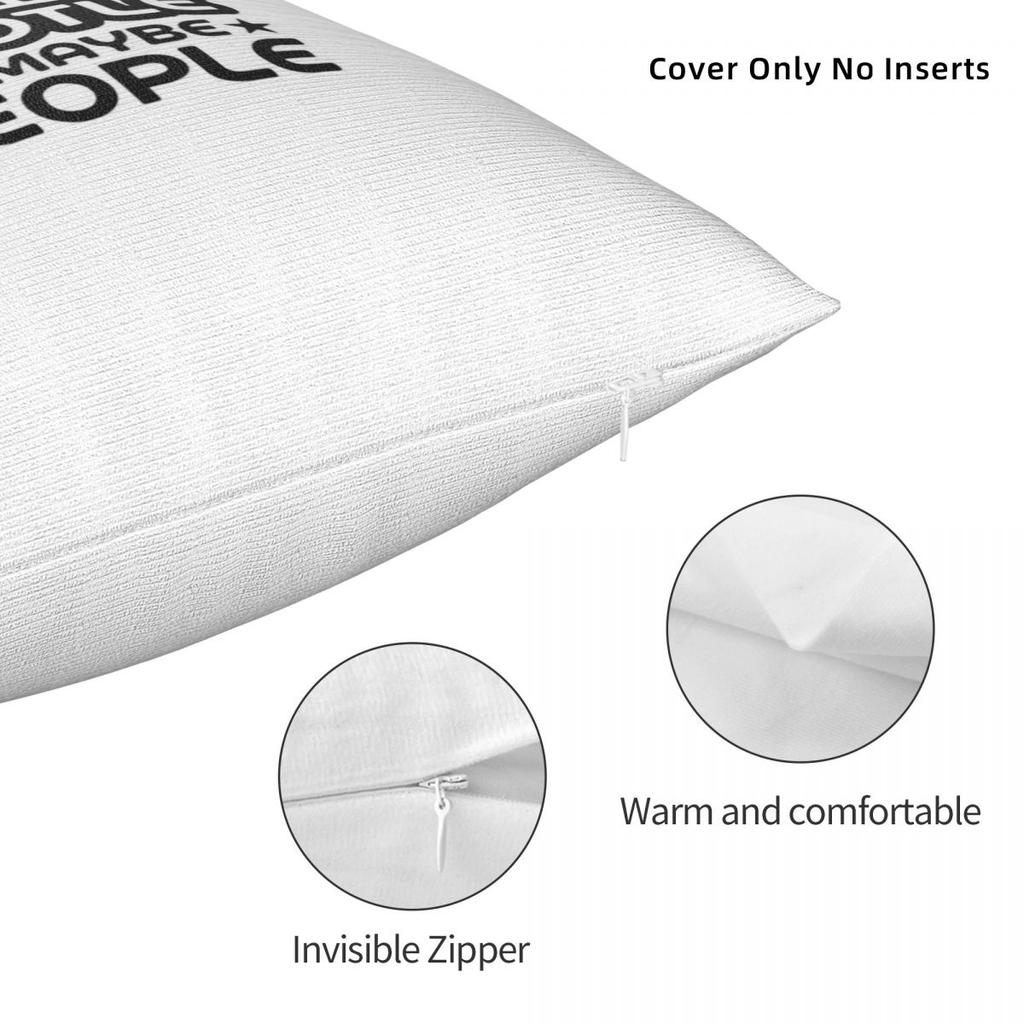 Chipotle Square Pillowcase Polyester Linen Velvet Pattern Zip Decor Sofa Cushion Case 45X45