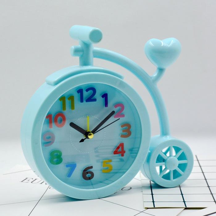 Korean Version of the Clock Candy Color 1D Digital Three-dimensional Clock Face Large Bicycle Student Alarm Clock 10 Yuan