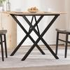 VidaXL Dining Table X-Frame, Dinner Table, Dining Table Kitchen Restaurant Interior, 90x90x75 Cm Solid Pine Wood 3282696