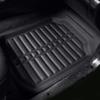 FH Group Group Solid Black PU Leather Front Floor Mats with Deep Rim Universal Fit for and Trucks Imported from (FH International) Design, Sedans,