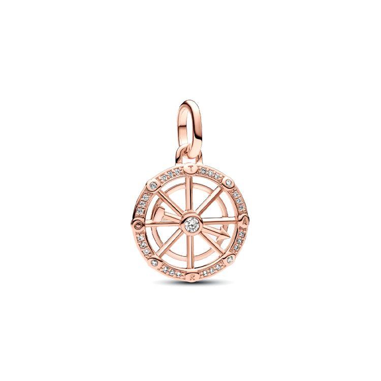 Pandora Medal Pendant 14K Rose Gold Plated Women pendant 783063C01 Box