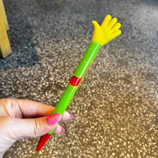 Gesture Topper Press Ballpoint Pen Rock Paper Scissors Top Quick-Drying