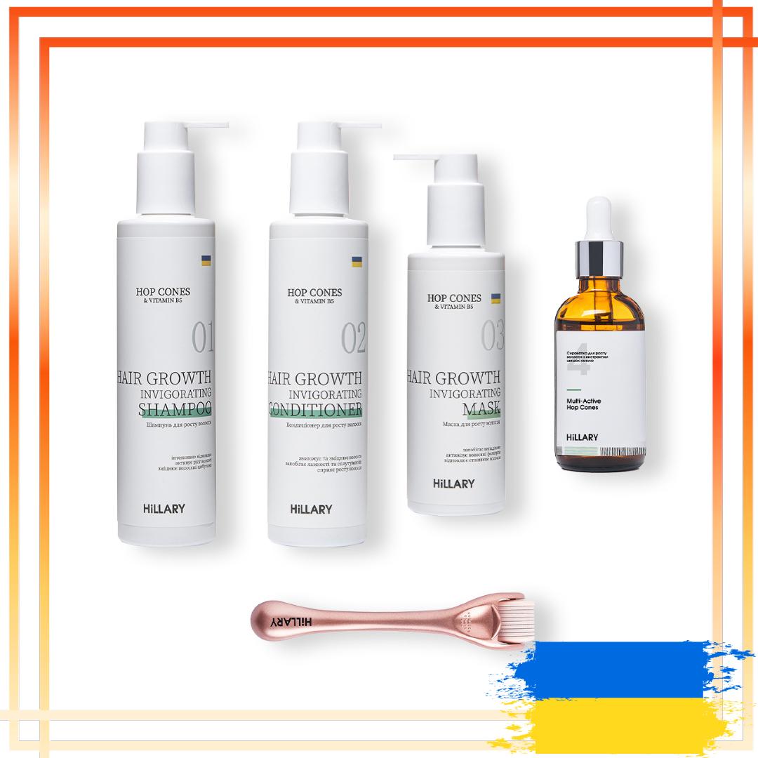 

Мезоролер для шкіри голови + Комплекс для росту волосся Hop Cones & B5 Hair Growth Invigorating