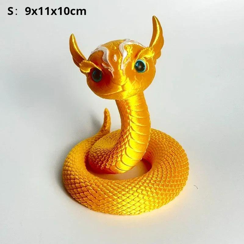 3D-печатные змеиные суставы Неподвижные статуэтки Украшения Модель Декор для дома и офиса Подарок на день рождения