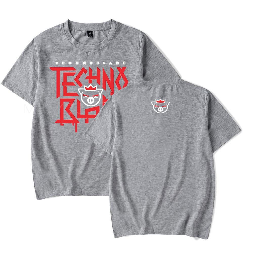 Technoblade Merch Tshirt Hot Sale Summer Tops Short Sleeve Unisex WoUnisex Tshirt Technoblade RIP RIP GOOD GAME Merch Anime Clothes