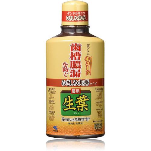 [Bulk Purchase] Tightening Fresh Leaf Extract (Shoyoeki) Dental Rinse/Liquid Toothpaste to Prevent Periodontal Disease, Herbal Mint Flavor, 330ml x 2