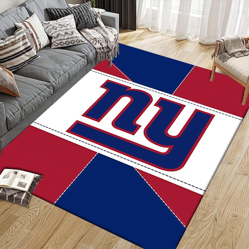 Giants Flannel Printed Carpet, Home Sofa Decoration for Living Room & Bedroom, Non‑Slip Play Flannel Floor Mat for Game Room