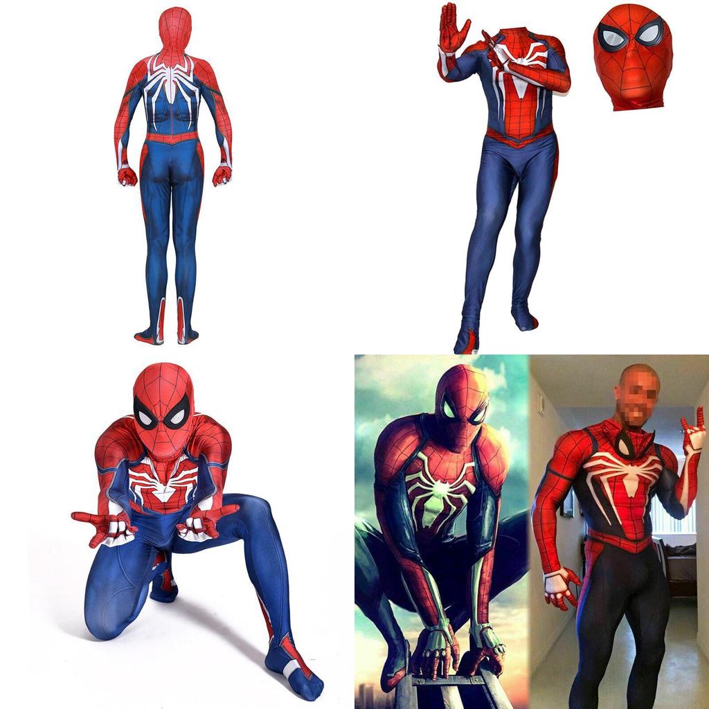 Κοστούμι Cosplay Ps4 Insomniac Spider-man 3D Εκτύπωση Ενήλικων Παιδιών Spidey Zentai Κοστούμι Με Εξαιρετική Κατασκευή Και Αναπνεύσιμο Υλικό Lycra