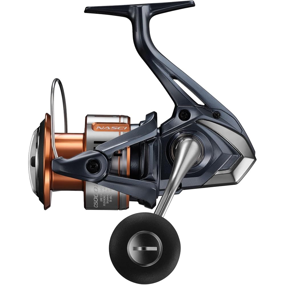 Shimano Nasci C5000XG Spinning Reel 26 Ball Bearings Lightweight Durable Fishing Gear