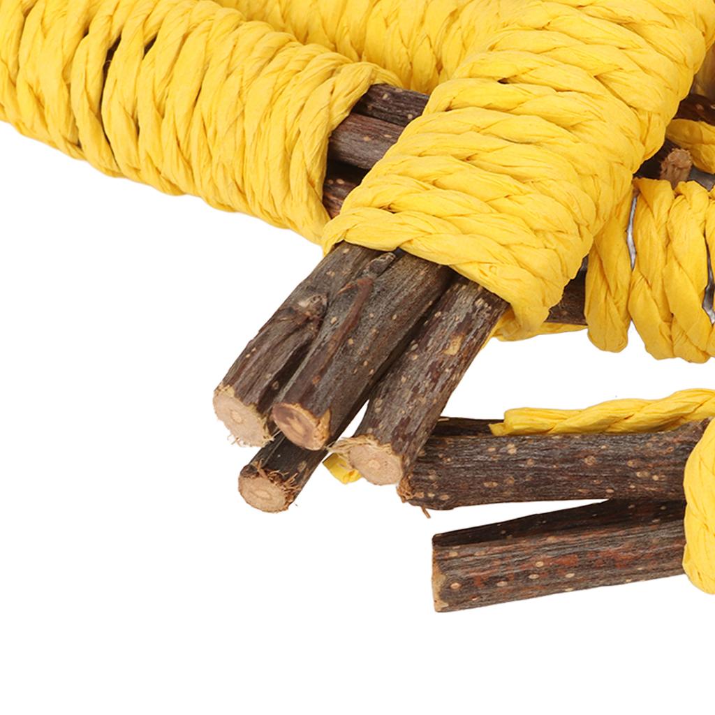10Pcs Hamster Chew Sticks   Branches and Paper Rope Woven Wooden Hamster Bite Toys for   Hamster Chinchilla