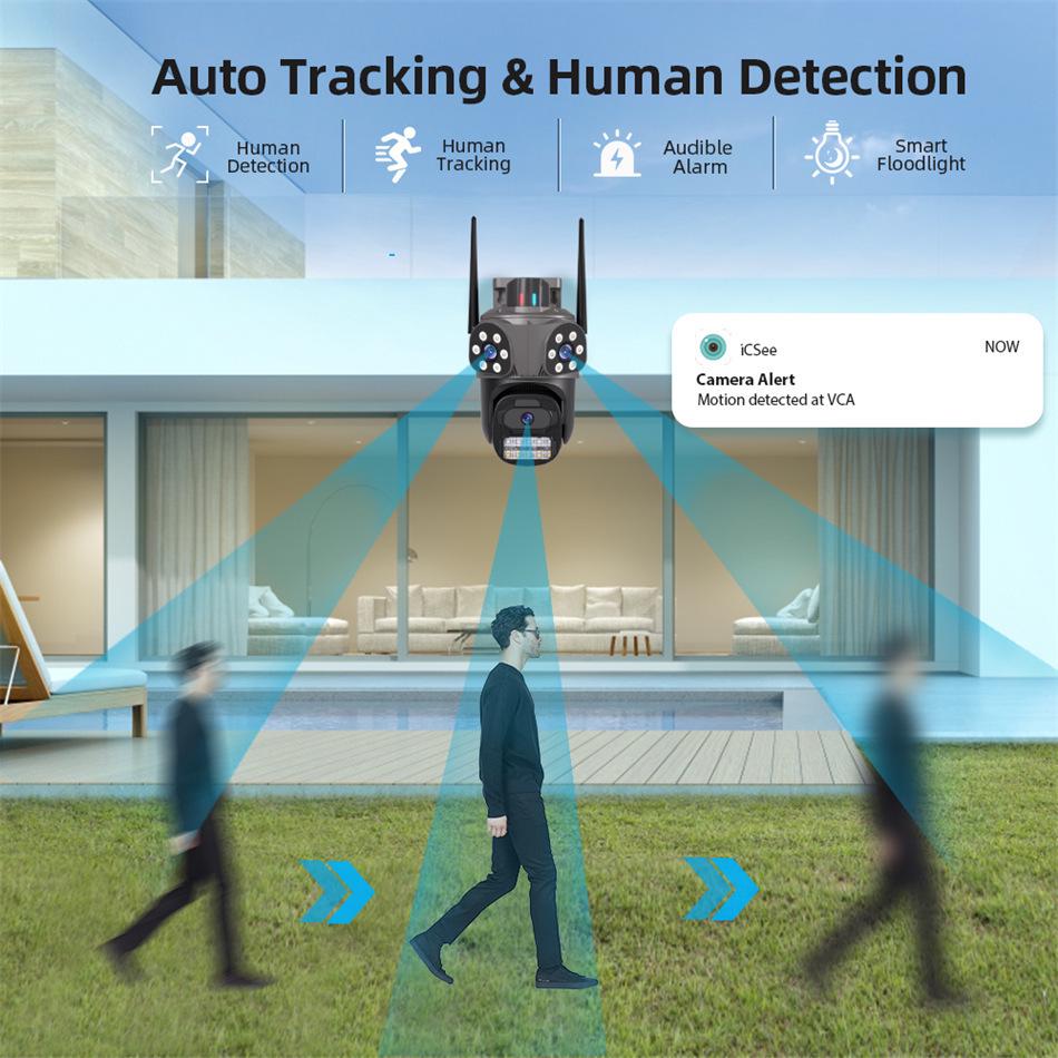 ICSee 360° Drahtlose HD Smart-Sicherheitskamera für die Heimüberwachung