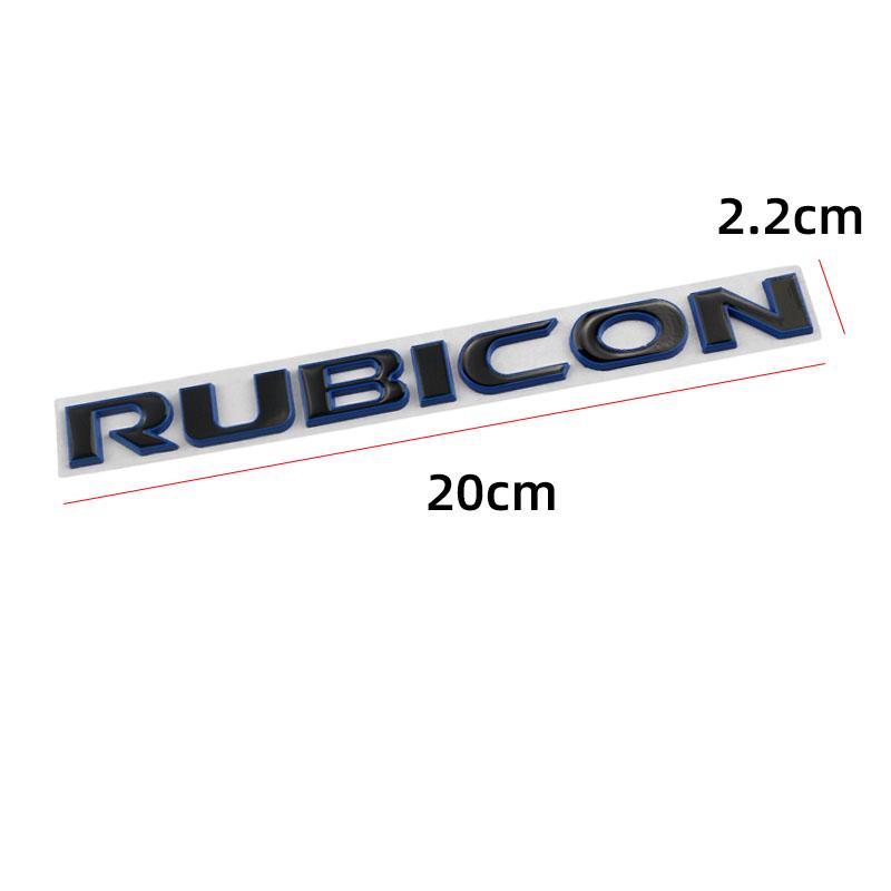 Car Metal Body Logo Decals Badge Emblems Sticker For Jeep Wrangler Rubicon Unlimited 4x4 JK JL JT 2021 2022 2023 2024 Parts ALW1