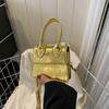 Solid Color Mini Exquisite Small Square Bag, New Summer Popular Casual Portable Shoulder Messenger Bag
