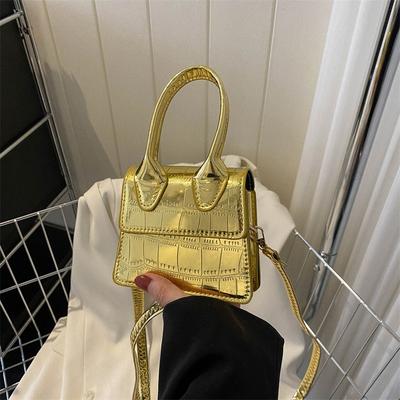 Solid Color Mini Exquisite Small Square Bag, New Summer Popular Casual Portable Shoulder Messenger Bag