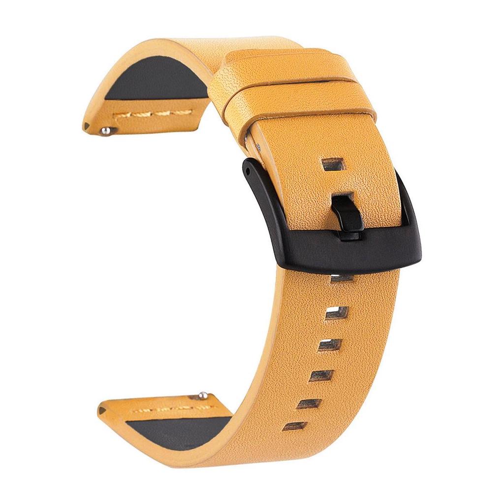 Genuine Leather Watch Strap, Universal Fit for Samsung Gear S3/S2, Huawei, Etc. Available In 20mm/22mm, 4 Sizes