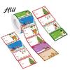 Festive Name Stickers 500Pcs/Roll Christmas Gift Tags Cartoon Santa Snowman Reindeer Tree to And from Claus Adhesive DIY Present Box Greeting