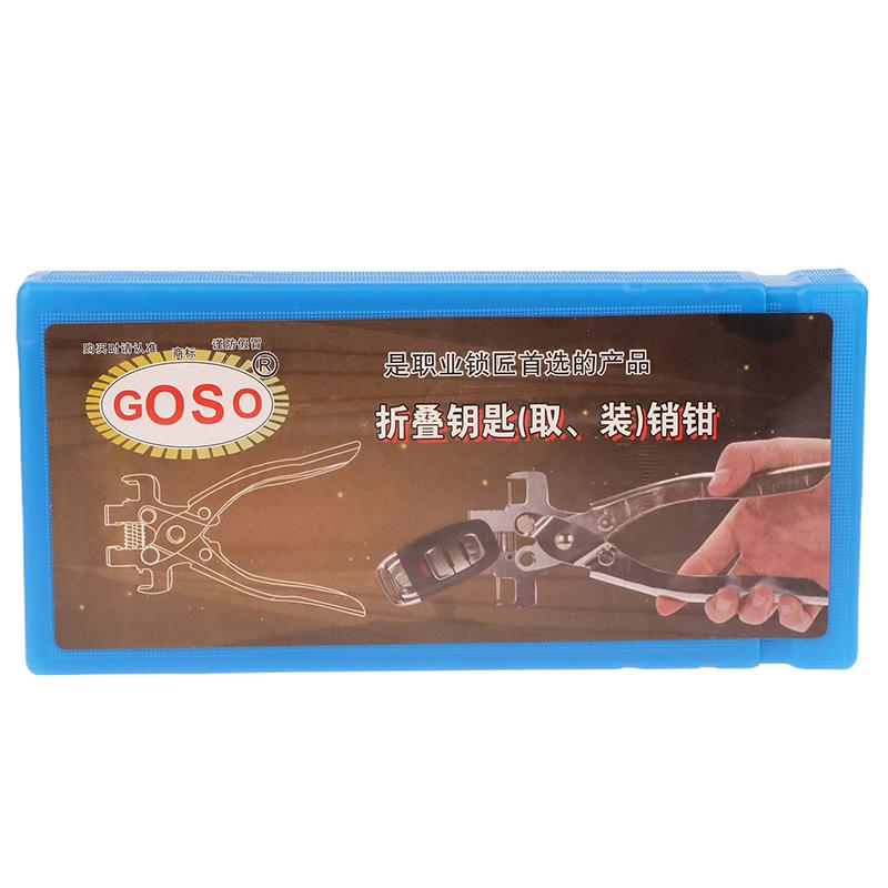 Car Key Disassembly Pliers – Remote Key Folding Tool For Installing Flip Key Blades & Removing Pins – Locksmith Repair Kit