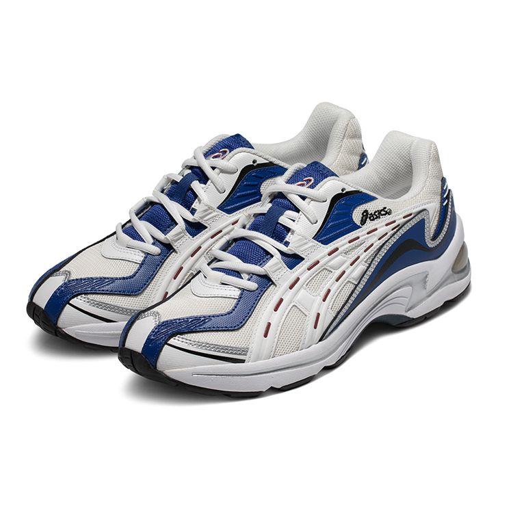 Asics Gel-Preleus Fabric Synthetic Leather Mesh Retro Sports Low-Top Lifestyle Shoes Unisex sneaker White Blue 1201A838-101