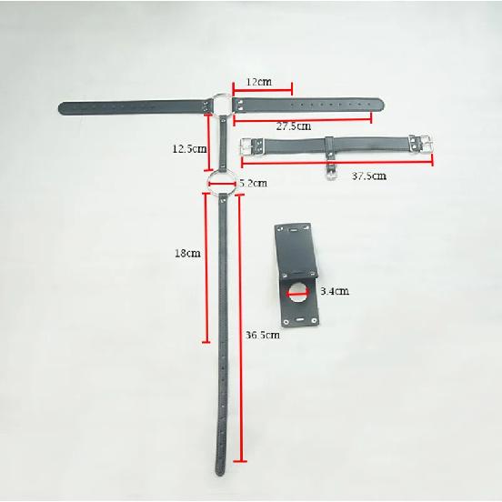 Lær Mannlig Butt Plug Sele,BDSM Orgasm Kyskhetsinnretning,Strap-On Analplugg Bondage,Strapon Seksundertøy