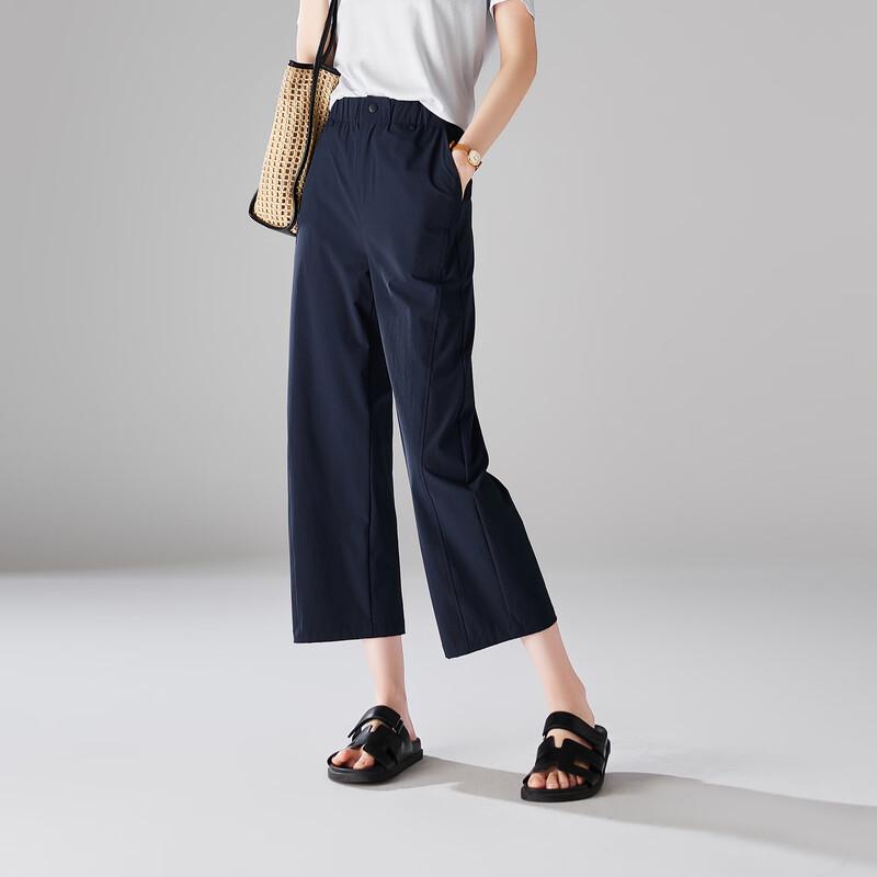 SOFSIL Women s High-Waist Textured Straight-Leg Cropped Pants 26/S