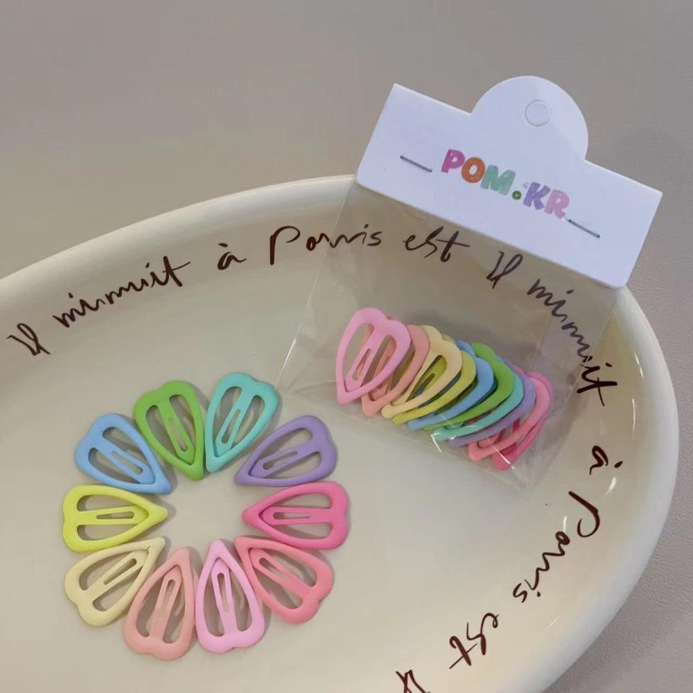 10pcs Candy Color Bobby Pins 3cm-5cm Small Metal Hair Clips Children's Hair Accessories