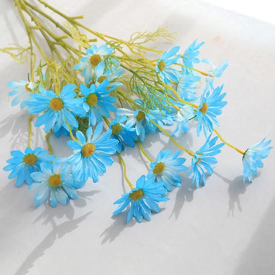 Künstliche Blumen Chrysanthemenstrauß 2 oder 5 Stiele 21 Zoll Realistisches Seiden-Kunststoff-Simulationsdesign UV-beständig Farbecht Fälschung