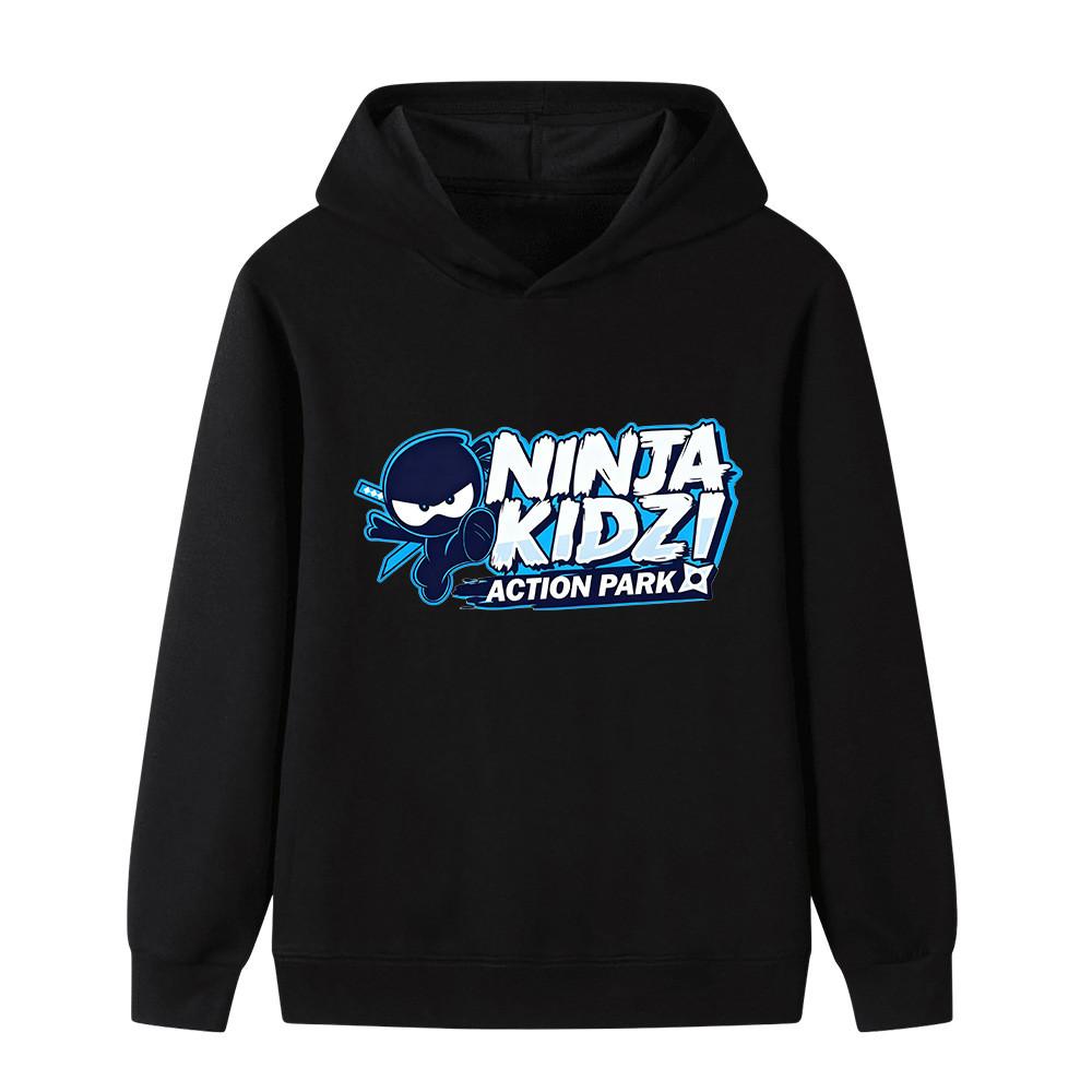 B1174 Kids Boys Girls NINJA KIDZ Print Casual Long Sleeves Hoodie 100cm