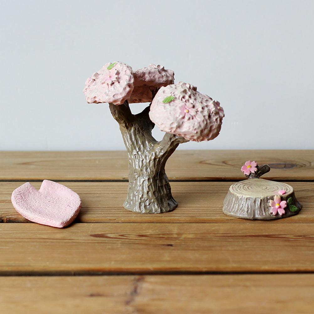 Tree  Stump  Decoration Synthetic Resin Cherry Tree Flower Pot Craft Decoration