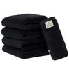 Towel Laboratory Face JapanTechnology [Spongy Touch] #033 Towels, Black, 5-Piece Set, Soft, Medium-Weight, High-Volumn Absorbency, Durable, 100%