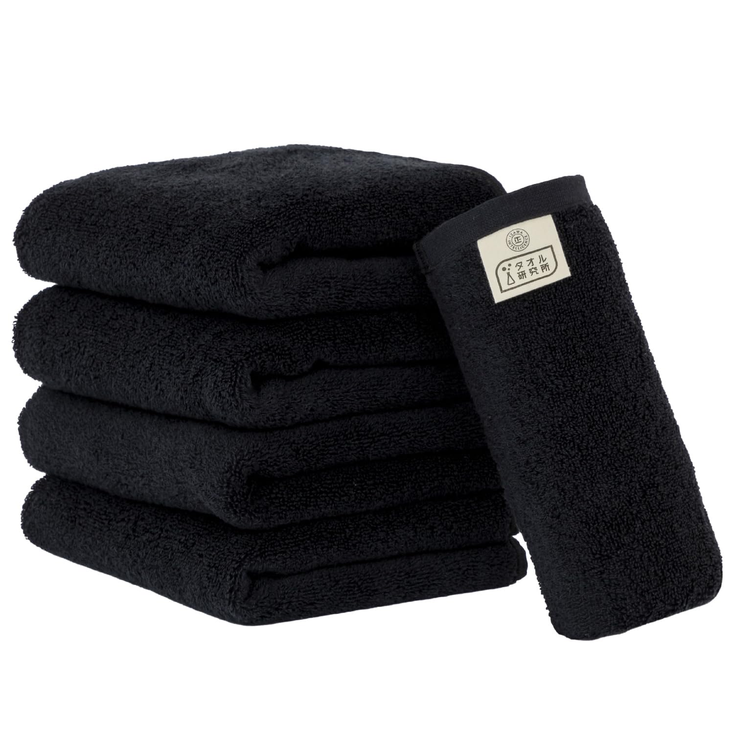 

Полотенце Лаборатория Лицо ЯпонияТехнология [Губчатое прикосновение] #033 Полотенца, Черный, Набор из 5 штук, Мягкий, Средний вес, Высокая впитываемость, Прочный, 100%