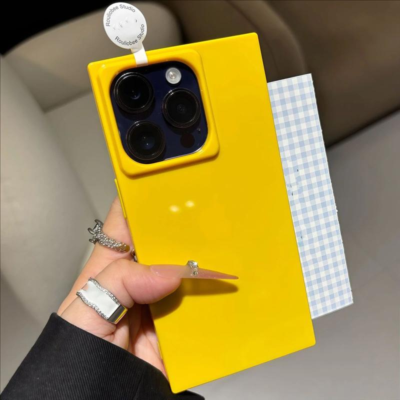 Candy Color Soft Silicone Shockproof Phone Case For iPhone 17 Air 16 15 14 Plus 13 12 11 Pro Max Right Angle Bumper Back Cover