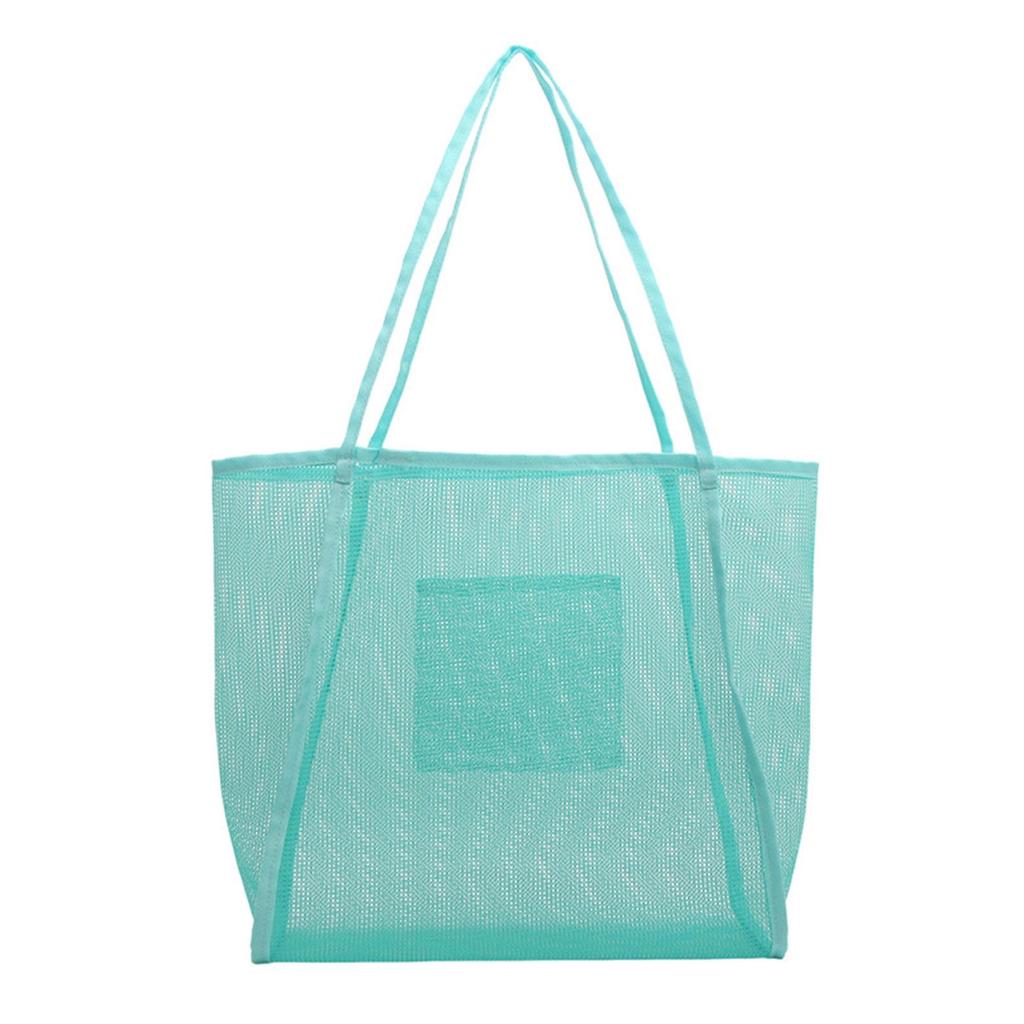 Large Capacity Handbags for Women Mesh Shoulder Bag Sand Toy Bag Seasides Bag Handmade Beach Bag Vacation Bag