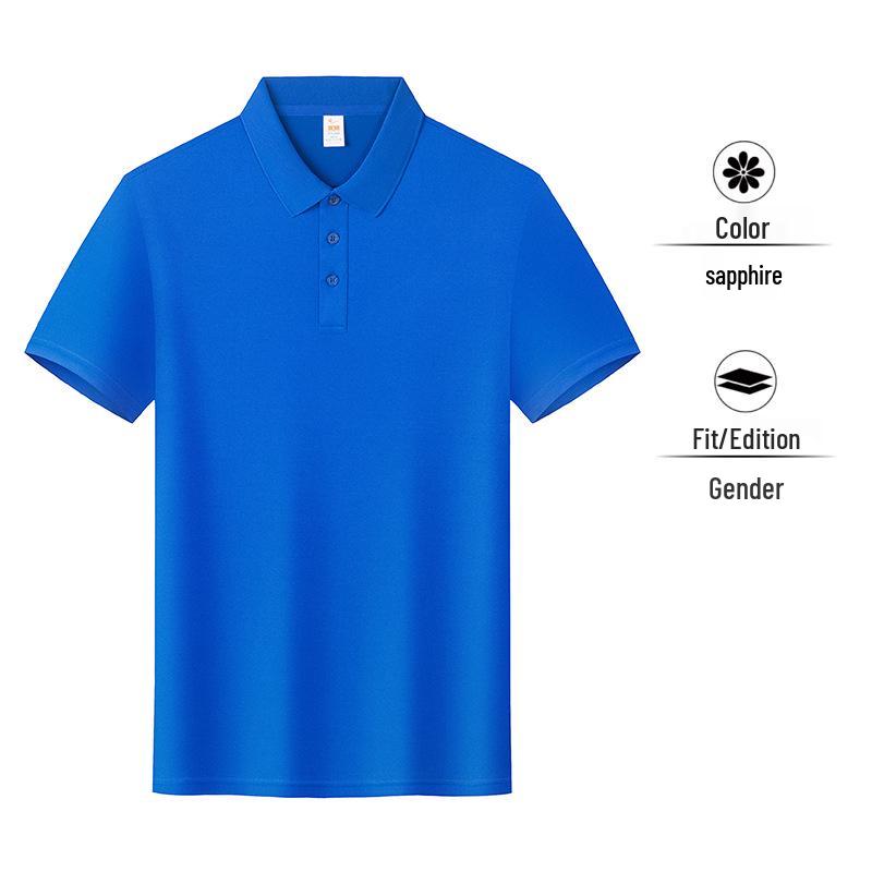 Custom Men's Quick-Dry Polo Shirt with Short Sleeves and Embroidery