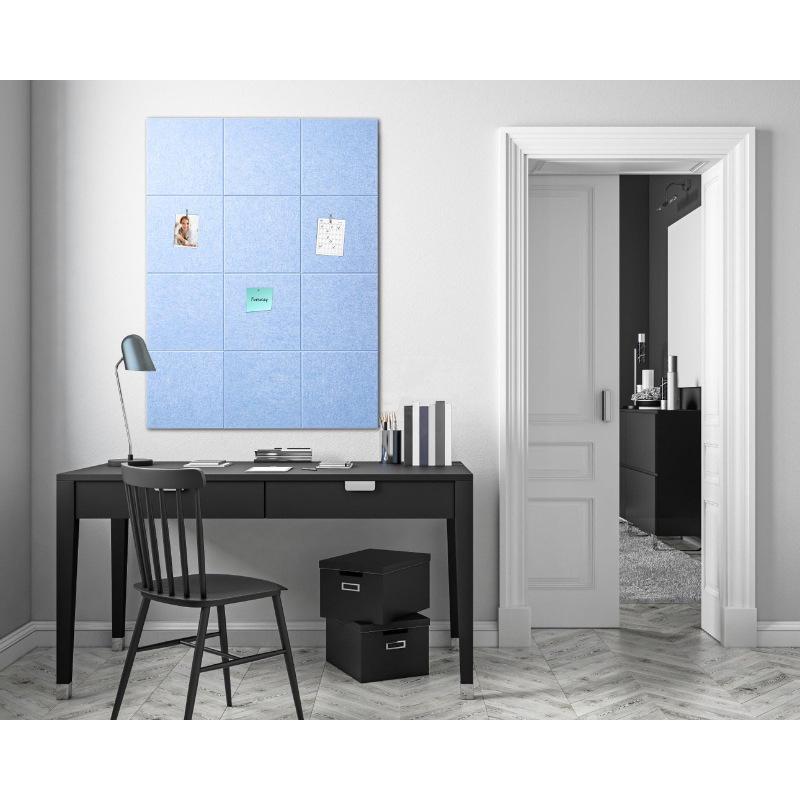 12-Piece Self-Adhesive Acoustic Panels - Soundproof, Eco-Friendly Polyester Fiber Wall Stickers