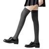 Silicone Non-Slip Knee Socks Solid Color Korean Jk Japanese Stockings Children Spring And Autumn Tall Black Stockings Thigh Socks