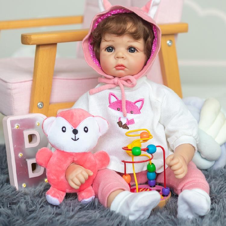 21inch Simulation Cuddle for Doll for Baby Infant Vivid Lifelike Children Xmas G