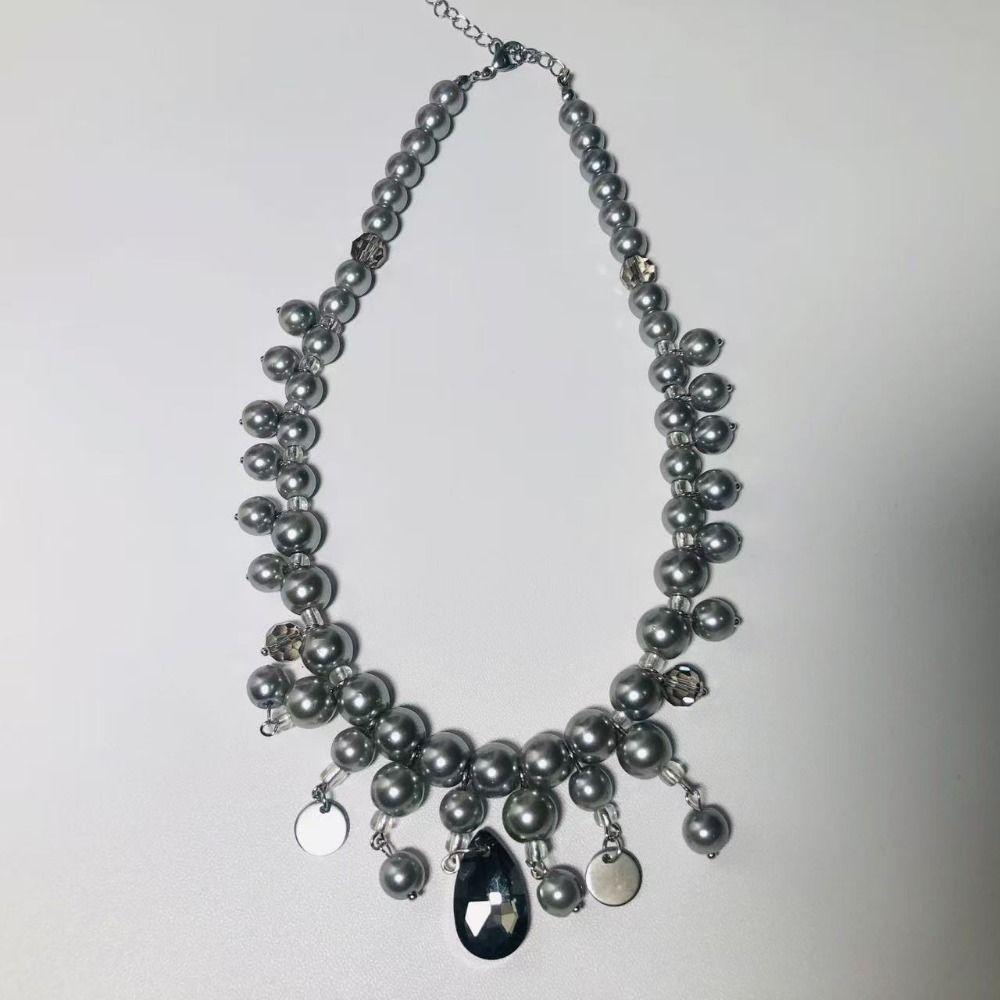 Fashion Water Drop Pendant Neckchain Exquisite Women's Clavicle Chain  Women