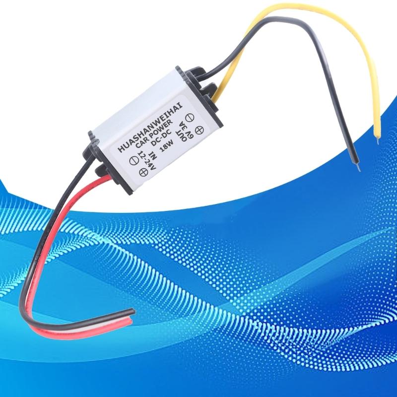 Waterproof Buckk Converters 12~24V to 1/2/6/7/8/9V 3A Powers Supply Converters Module for Car LED Dispaly, Motor