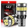 2Pcs W5W T10 Led Bulbs Canbus 4014 24SMD 168 194 Led 5W5 Car Interior Dome Reading License Plate Light Signal Lamp 6000K White