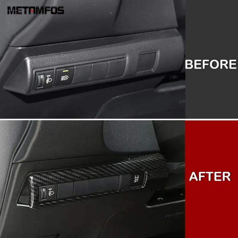 Head Light Lamp Switch Panel Cover Trim For Toyota Corolla E210      2024 Carbon Fiber Interior Accessories