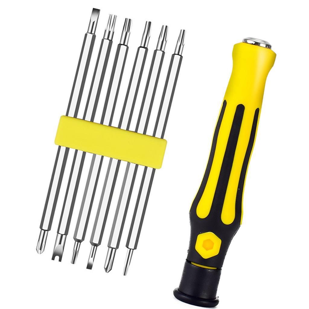 12 in 1 Household Multifunctional Strong Magnetic Screwdriver Bit Set Opening Repair Precision Insulated Improvement
