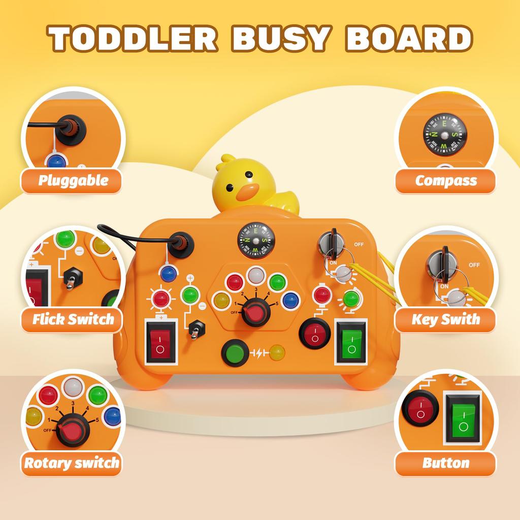 Children'S Puzzle Busy Machine Montessori Early Education Cognitive Game Hand Eye Coordination Fun Exploration Toy