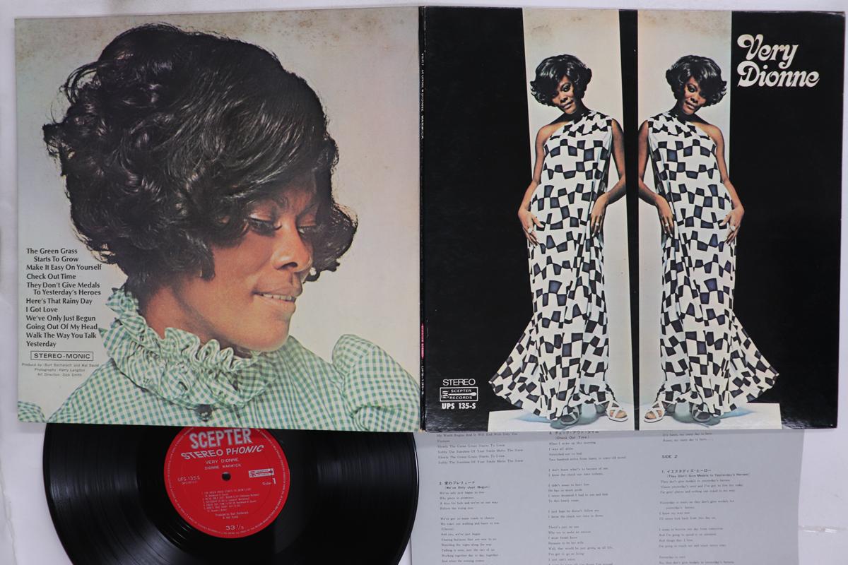 

LP Record DIONNE WARWICK Very Dionne UPS135S SCEPTER 1970 Japan SoulFunk Used