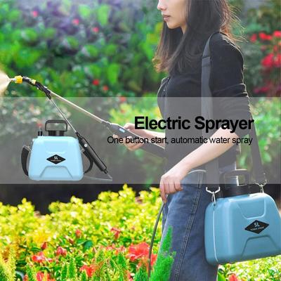 5L Portable Electric Gardening Sprayer Irrigation Tool USB 1500mah Rechargeable Telescopic Handle with 3 Nozzles for Yard Plant