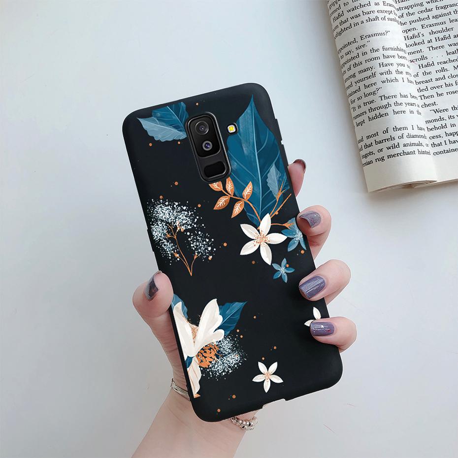 Daisy Flower Phone Case For Samsung Galaxy A6 Plus A6+ 2018 A605F Case Cover Cute Silicone Funda For Samsung A6 2018 A600F Case